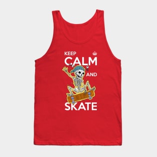 Keep Calm and Skate Tank Top